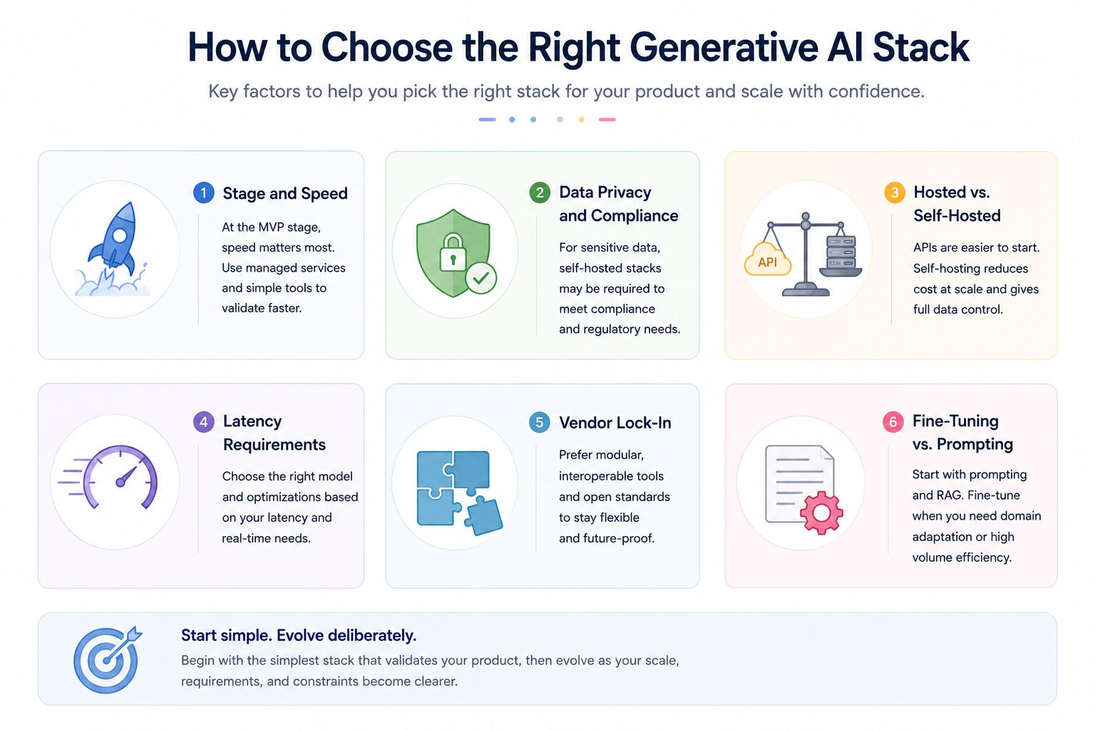 a snapshot of how to choose the right Gen AI stack